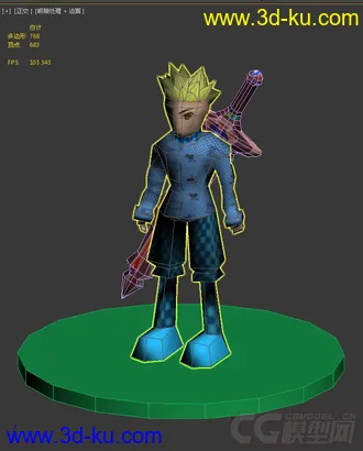 3D打印模型卡通人物的图片