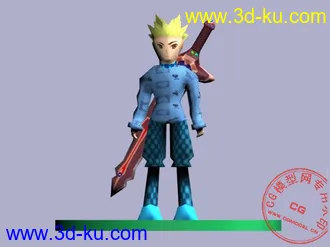 3D打印模型卡通人物的图片