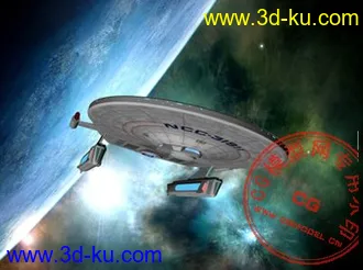 3D打印模型《星际迷航》中的星际战舰的图片