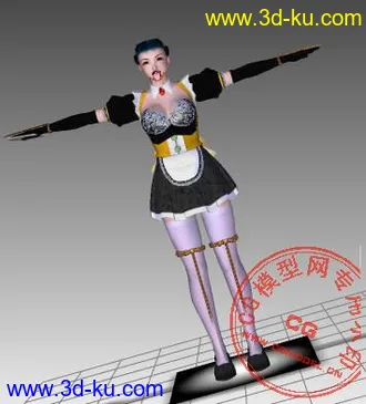 3D打印模型波动少女的图片