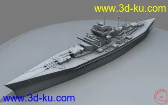3D打印模型自己做的卑斯麦,,带历史,谢谢大家分享,的图片