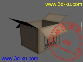 3D打印模型纸箱子的图片