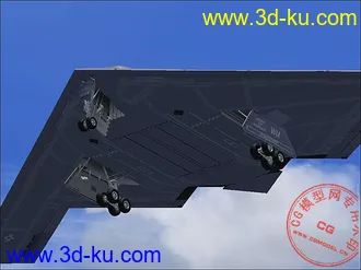 3D打印模型高精度B2轰炸机的图片