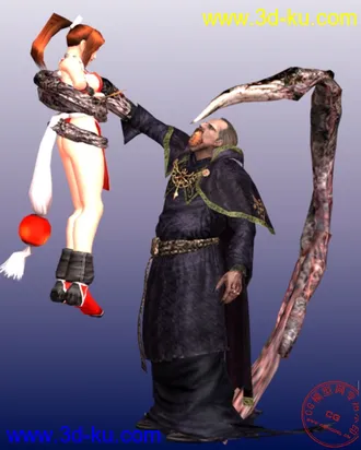 3D打印模型不知火舞PK终极BOSS的图片