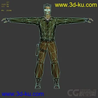 3D打印模型CS中的匪徒两个(眼镜匪,和带面具的那家伙)的图片