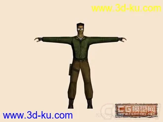 3D打印模型CS中的匪徒两个(眼镜匪,和带面具的那家伙)的图片