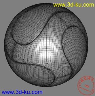 3D打印模型欧洲杯指定用球！的图片