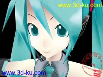 3D打印模型初音来了!! 2种格式分享 (MAX+MQO)的图片