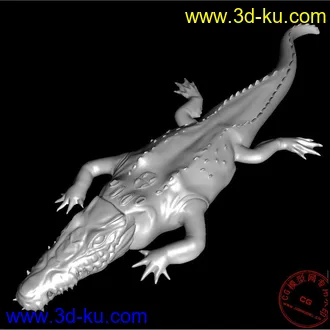 3D打印模型再发一个鳄鱼精模！！的图片
