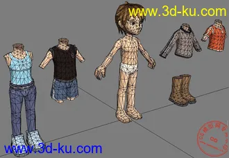3D打印模型绝对原创Q版男!的图片
