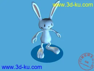 3D打印模型卡通兔子和卡通人物各一个的图片
