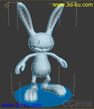 3D打印模型卡通兔子和卡通人物各一个的图片