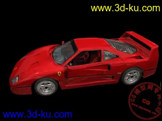 3D打印模型法拉利F40的图片