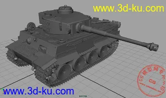 3D打印模型虎式坦克的图片