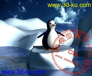 3D打印模型可爱的企鹅的图片