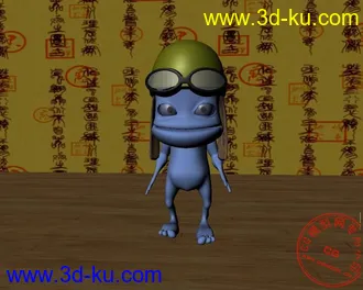 3D打印模型卡通青蛙叮叮（表情+270桢动画）的图片