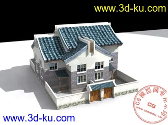 3D打印模型小别墅（3D max9）的图片