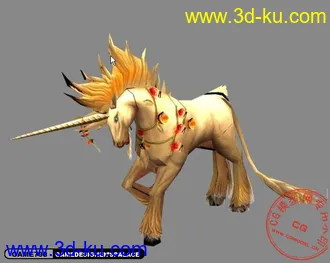 3D打印模型独角兽的图片