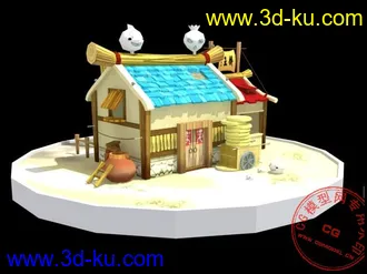 我做的水浒Q传场景模型的图片