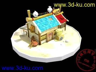 我做的水浒Q传场景模型的图片