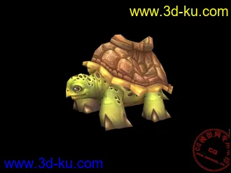 3D打印模型《魔兽世界》可爱的乌龟坐骑的图片