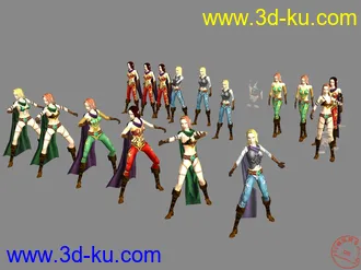 3D打印模型《众神大陆》的女精灵的图片