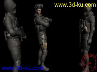 3D打印模型使命召唤4的几个NPC的图片