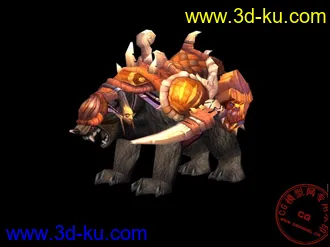3D打印模型《魔兽世界》阿曼尼战熊的图片