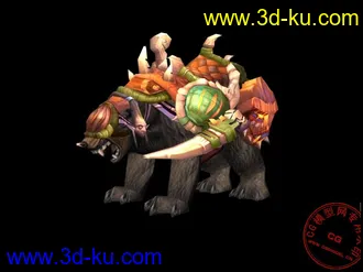 3D打印模型《魔兽世界》阿曼尼战熊的图片
