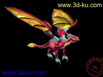 3D打印模型《魔兽世界》龙（七套贴图）的图片