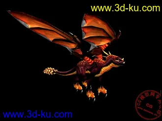 3D打印模型《魔兽世界》龙（七套贴图）的图片