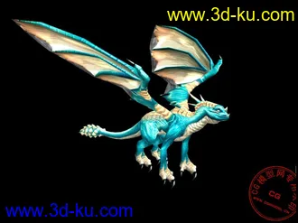 3D打印模型《魔兽世界》龙（七套贴图）的图片