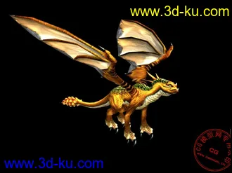 3D打印模型《魔兽世界》龙（七套贴图）的图片