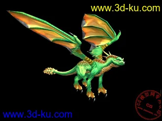 3D打印模型《魔兽世界》龙（七套贴图）的图片