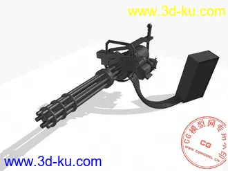3D打印模型加特林机枪的图片