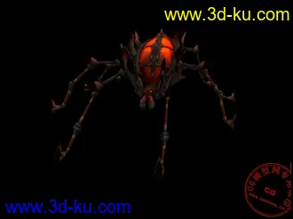 3D打印模型《魔兽世界》大蜘蛛（三套贴图）的图片