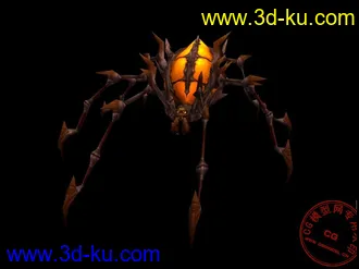 3D打印模型《魔兽世界》大蜘蛛（三套贴图）的图片