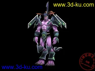 3D打印模型《魔兽世界》恶魔类 Wrathguard（四套贴图）的图片