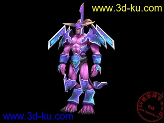 3D打印模型《魔兽世界》恶魔类 Wrathguard（四套贴图）的图片