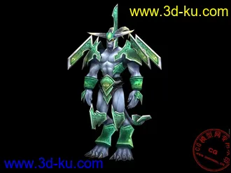3D打印模型《魔兽世界》恶魔类 Wrathguard（四套贴图）的图片