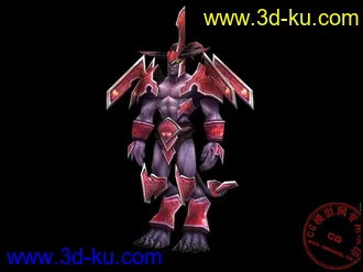 3D打印模型《魔兽世界》恶魔类 Wrathguard（四套贴图）的图片