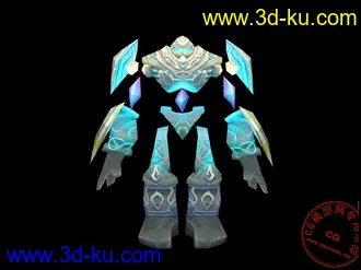 3D打印模型《魔兽世界》ArcaneGolem（七套贴图）的图片