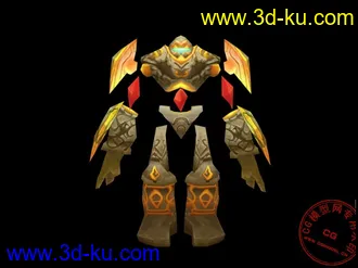 3D打印模型《魔兽世界》ArcaneGolem（七套贴图）的图片