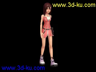 3D打印模型王国之心2 凯丽+走路动态的图片