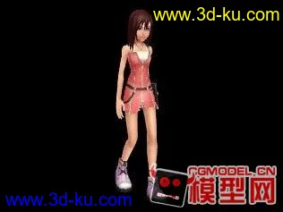 3D打印模型王国之心2 凯丽+走路动态的图片