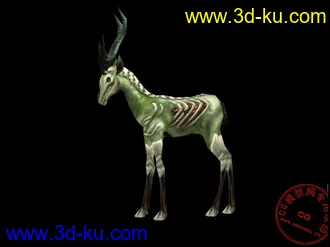 3D打印模型《魔兽世界》小动物 羚羊（四套贴图）的图片