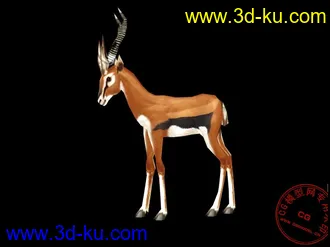 3D打印模型《魔兽世界》小动物 羚羊（四套贴图）的图片