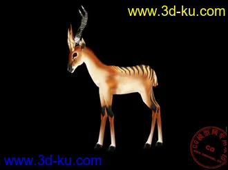 3D打印模型《魔兽世界》小动物 羚羊（四套贴图）的图片