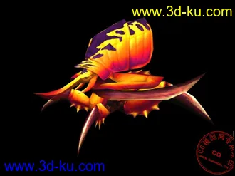 3D打印模型《魔兽世界》巨甲虫（四套贴图）的图片