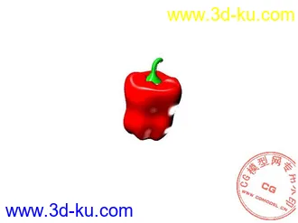 3D打印模型一个诱人的苹果的图片